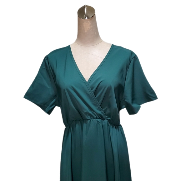 KOJOOIN Women's NWT Green Dress Sz L - Picture 4 of 5